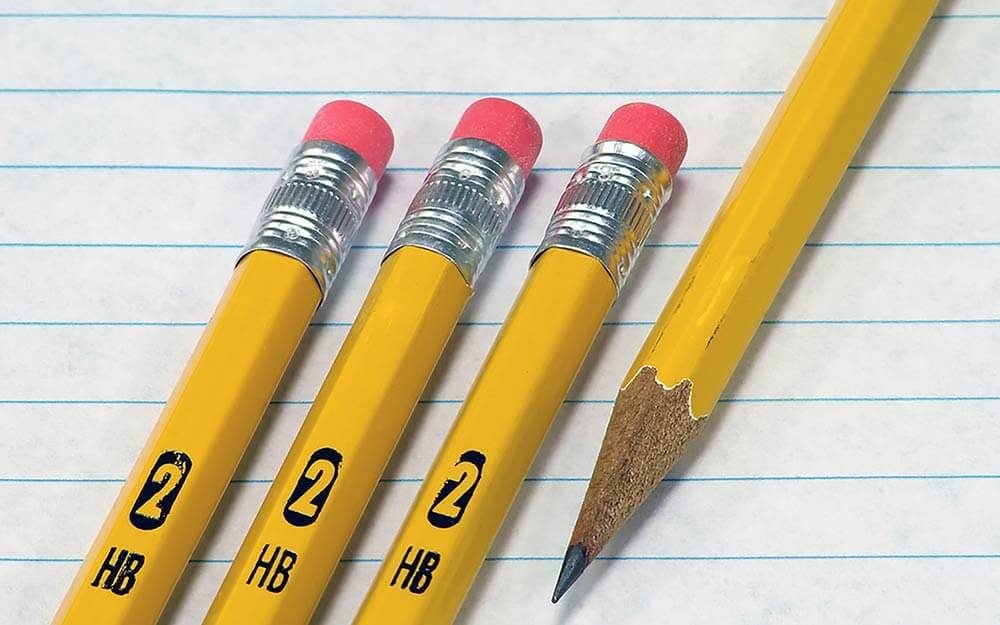 What are number 2 pencils made of?