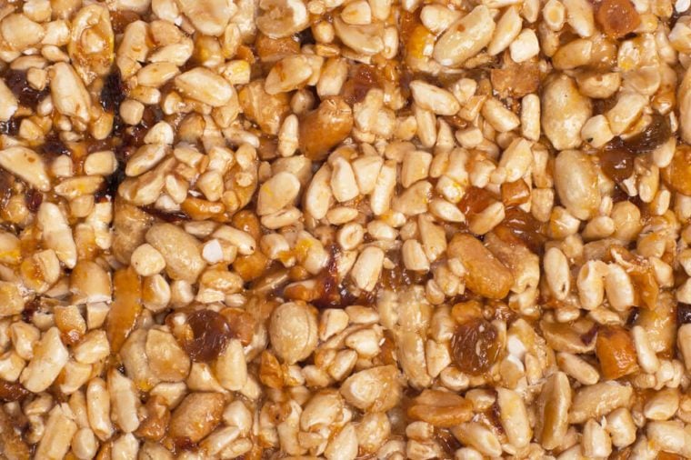texture from nut and dry fruit