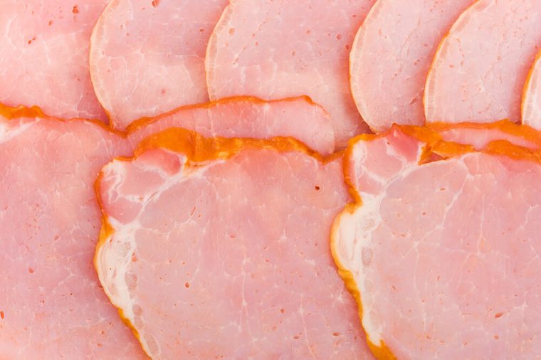 Close-up of pork meat, abstract food background