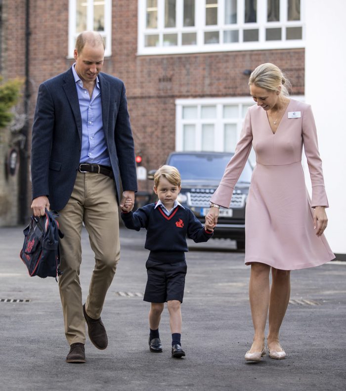 Prince George arrives for his first day at Thomas's School, Battersea, London, UK - 07 Sep 2017