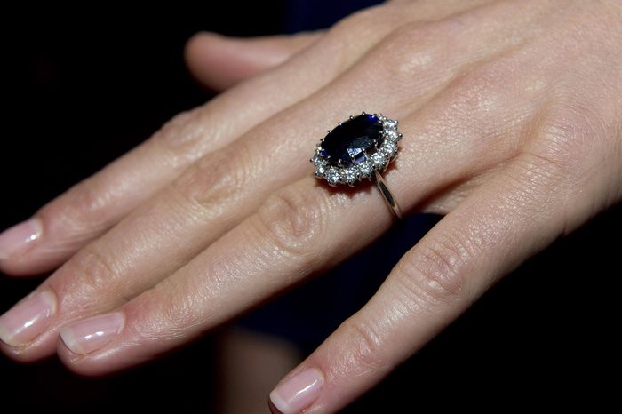 Kate Middleton's engagement ring which belonged to Princess Diana