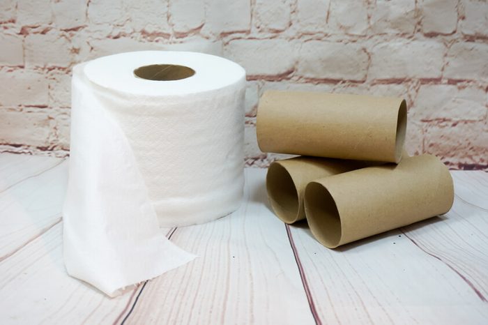 Toilet paper roll_junk in garage