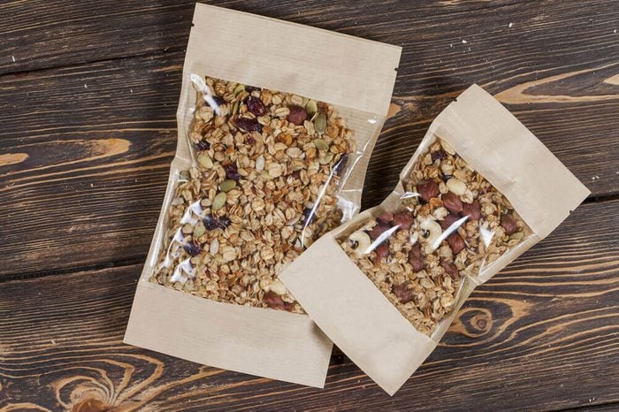 Granola in packing
