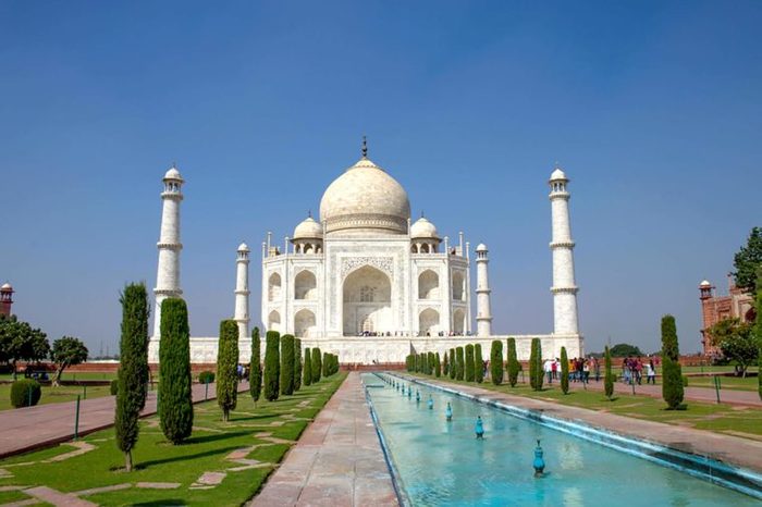 Taj Mahal the mausoleum in Agra India