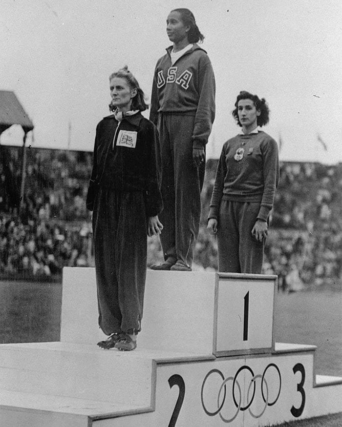 High Jumpers on Olympic Podium