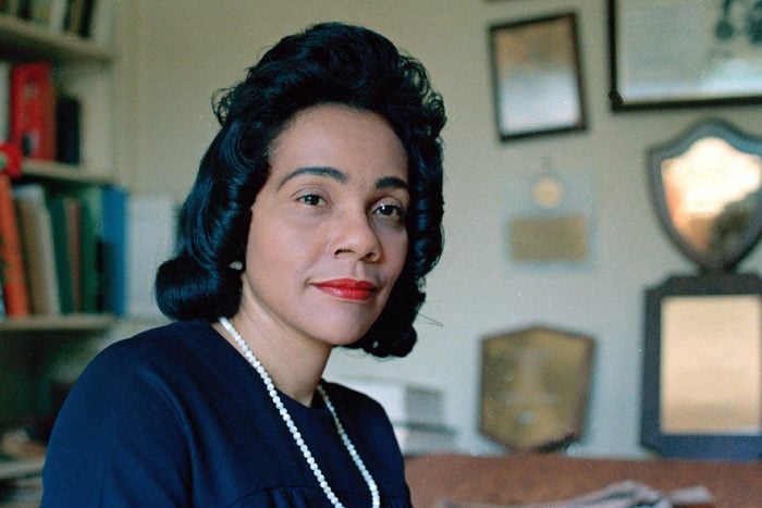 King Coretta Scott King, widow of slain civil rights leader Dr. Martin Luther King Jr., is seen at her home in Atlanta, Ga