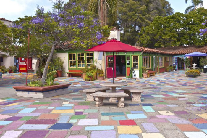 Spanish Village stuidios and exhibits Balboa Park San Diego California.