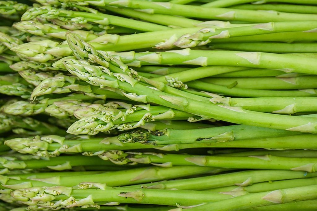 Close up fresh Asparagus in vegetable market