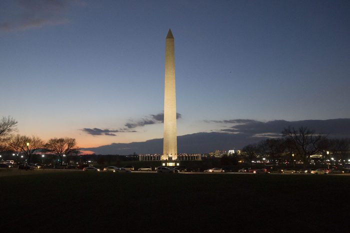 The Washington Monument sunset