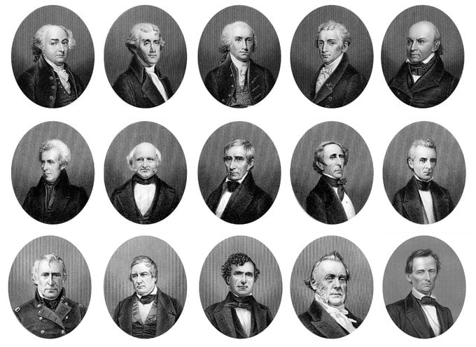 portraits of the Presidents of the United States of America