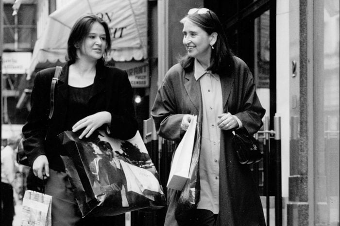 Daily Mail Journalist Lydia Slater With Her Mother On A Shopping Trip.