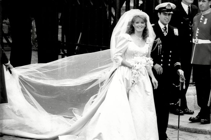 Prince Andrew And Sarah Ferguson Duke And Duchess Of York On Their Wedding Day At Westminster Abbey