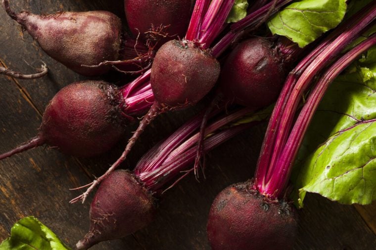 Raw Organic Red Beets Ready To Eat