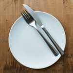 empty plate on table