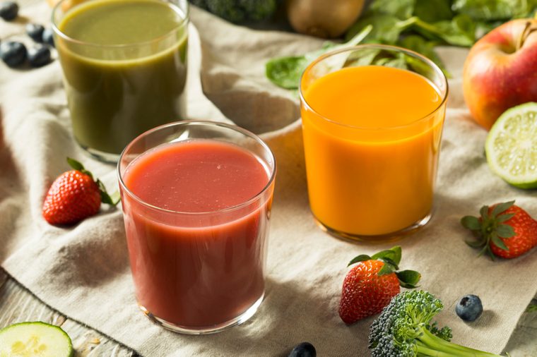 Raw Organic Healthy Detox Juices made from Fruit and Vegetables