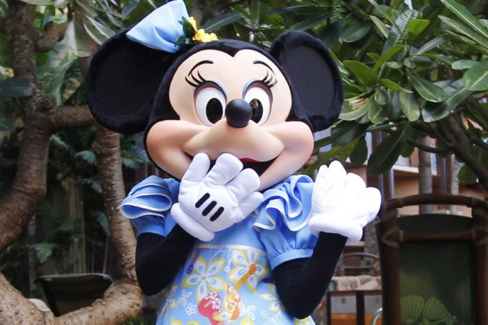 Minnie Mouse Minnie Mouse is pictured at the Aulani Disney Resort, in Kapolei, Hawaii, before President Barack Obama holds a fundraising event