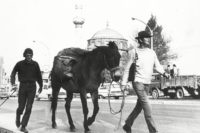 Brothers John and Dave Kunst, attempting to be the first humans to circle the globe on foot, arrive in Ankara, Turkey,, with their mule. They have covered more than 5,000 miles and half their time has elapsed