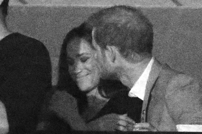 Meghan Markle and Prince Harry at the Air Canada Centre