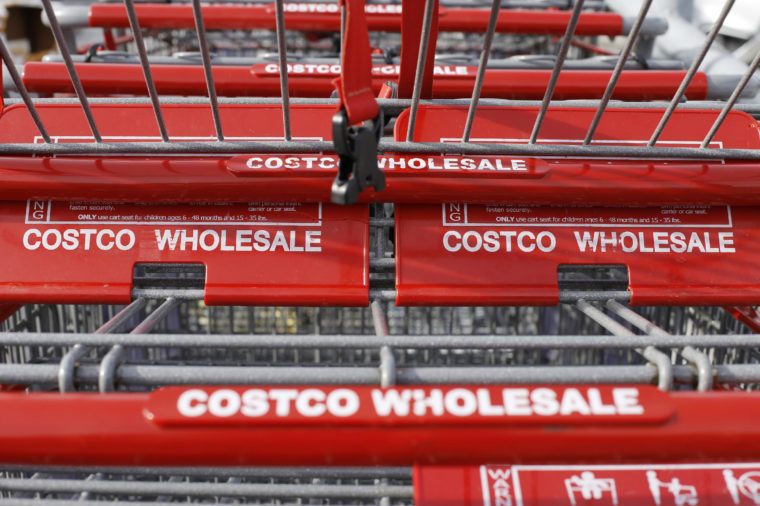 Hold for Business Photo-- Swayne Hall--These are shopping carts at a Costco in Homestead, Pa., on