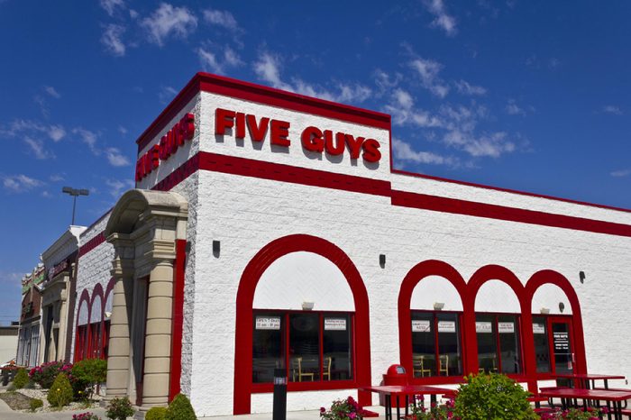 Indianapolis - Circa June 2016: Five Guys Restaurant. Five Guys is a Fast Casual Restaurant Chain in the US and Canada I