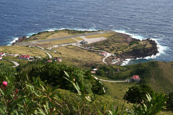 Saba Island, with Airport