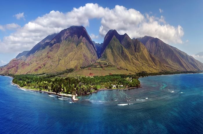 Drone Aerial Panorama - Island of Maui, Hawaii