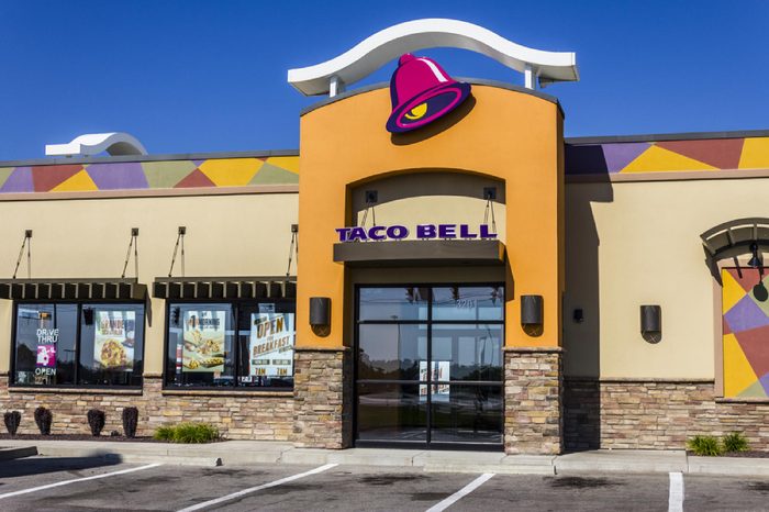 Muncie, IN - Circa August 2016: Taco Bell Retail Fast Food Location. Taco Bell is a Subsidiary of Yum! Brands I