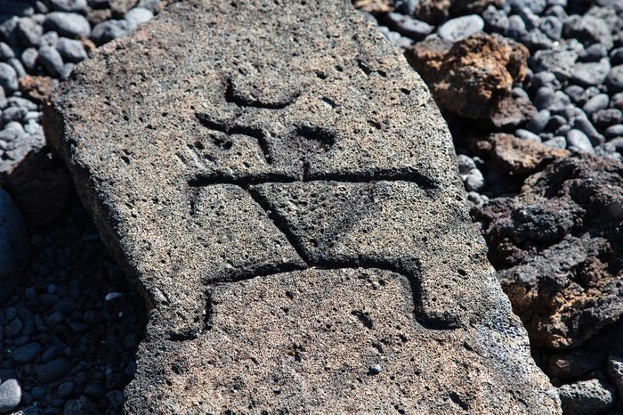 Petroglyphs on the Big Island of Hawaii