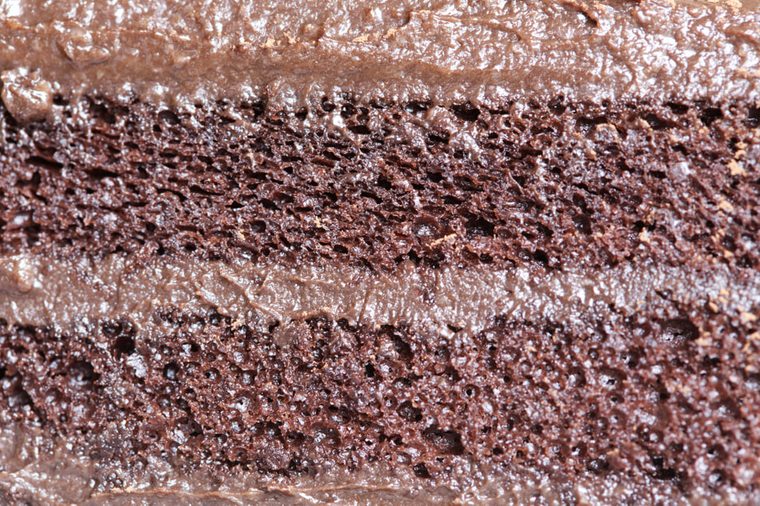 Cake chocolate close up 