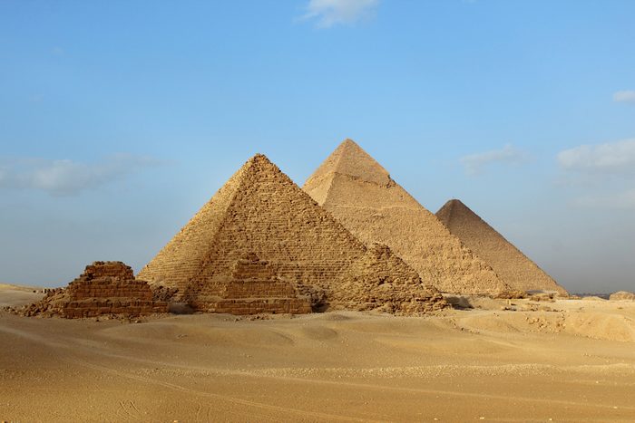 Egyptian Giza three pyramids
