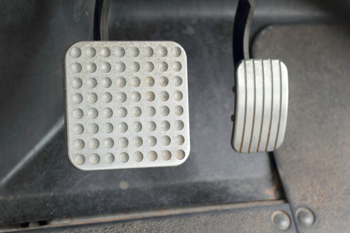 Brake and accelerator pedal for cars.