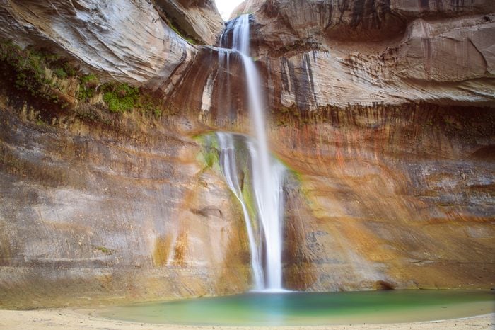 Lower Calf Creek waterfalls