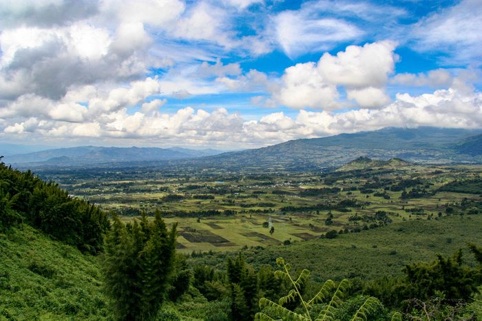 Stunning landscape in Volcanoes National Park in Rwanda