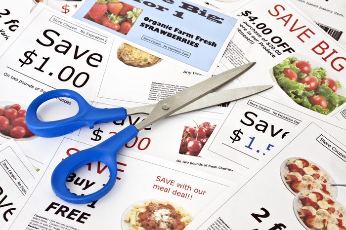 Fake coupon background with Scissors. All coupons were created by the photographer. Images in the coupons are the photographers work and are included in the release.