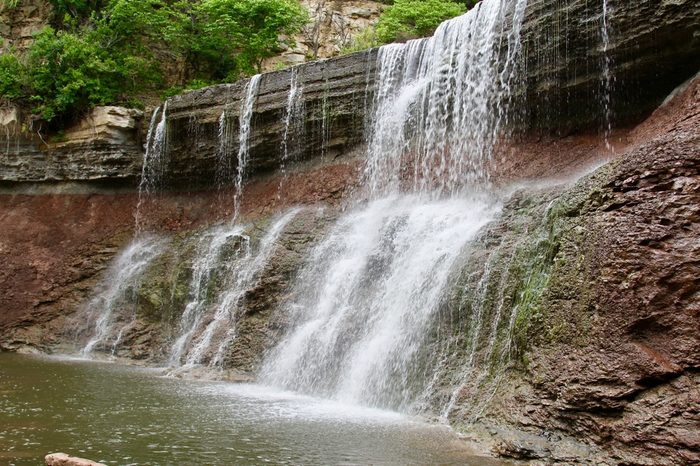 Cowley County State Lake Waterfall/Kansas