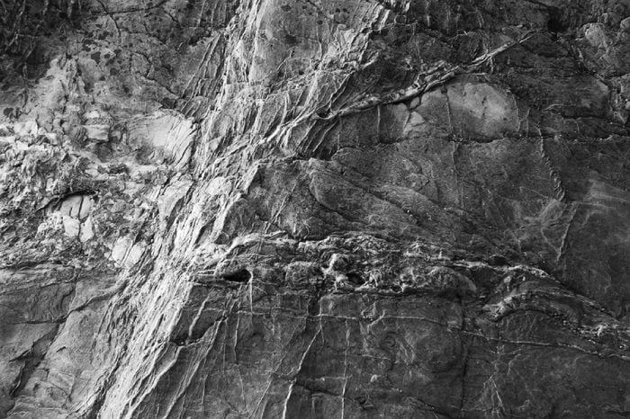 Close up rock textures from the South coast of Devon