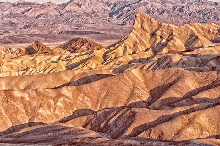 Zabriskie Point in Death Valley National Park in California, United States 