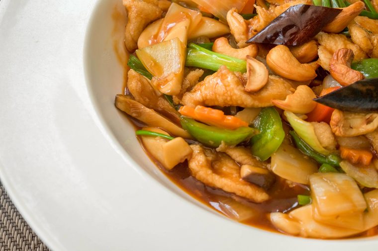 Thai food,Stir-fried Chicken with cashew nuts