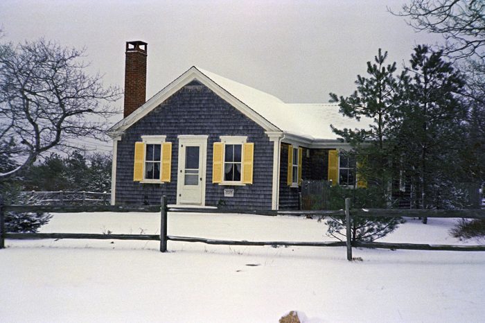 This is the house in Chappaquiddick Island, Martha's Vineyard, where a cook-out was held on where Sen. Edward Kennedy hosted a reunion for campaign workers from Robert Kennedy's presidential campaign. Leaving the party on July 18, 1969, Sen. Edward Kennedy drove a car off the Dyke Bridge on Chappaquiddick island, Martha's Vineyard with campaign worker Mary Jo Kopechne, who downed in the submerged car. The exterior of this house, site of the Kennedy party, was photographed on Jan. 7, 1970