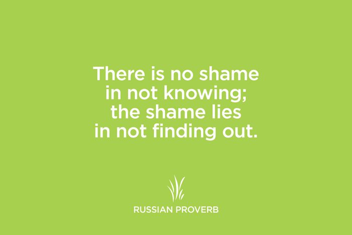 russian proverb