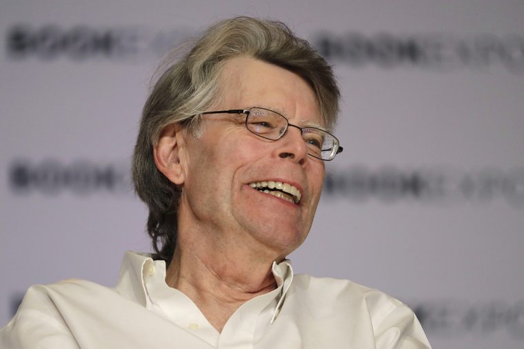 Author Stephen King speaks at Book Expo America, in New York. King and his son, Owen, have co-written a novel, Sleeping Beauties, to be published in September