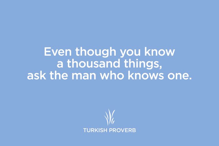 turkish proverb