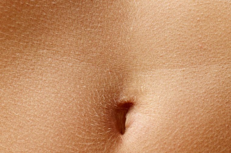 Close up stomach of woman, closeup background