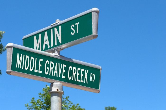 Main St. Middle Grave Creek Rd.