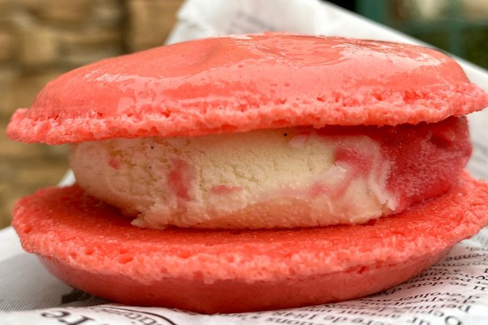 Macaron Ice Cream Sandwich Via Disneyfoodblog