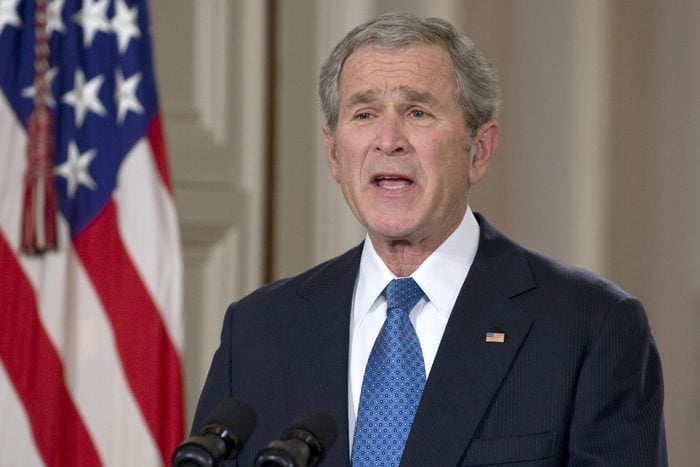 United States President George W. Bush Delivers His Farewell Speech to the Nation from the East Room of the White House in Washington, D.C., America - 15 Jan 2009