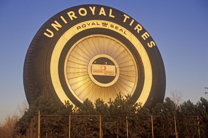 Giant Uniroyal Tire display, Detroit, Michigan