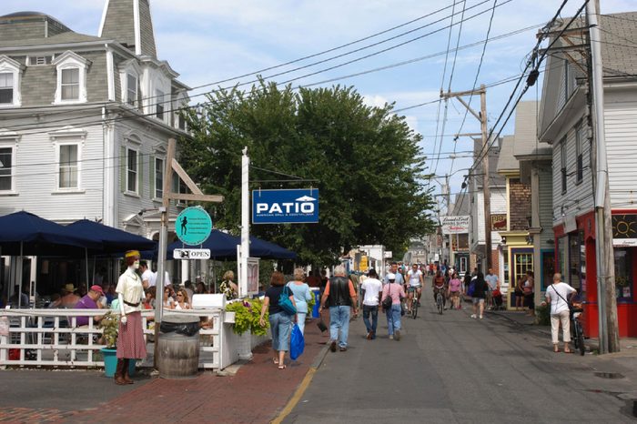 Cape Cod, Massachusetts - September 2017: Main street of Provincetown