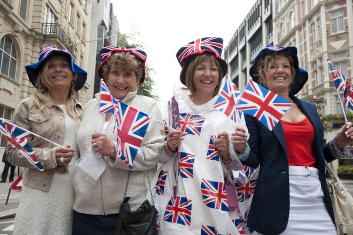 Royal Wedding Fans Show Their Spirit Decked out in Union Jacks