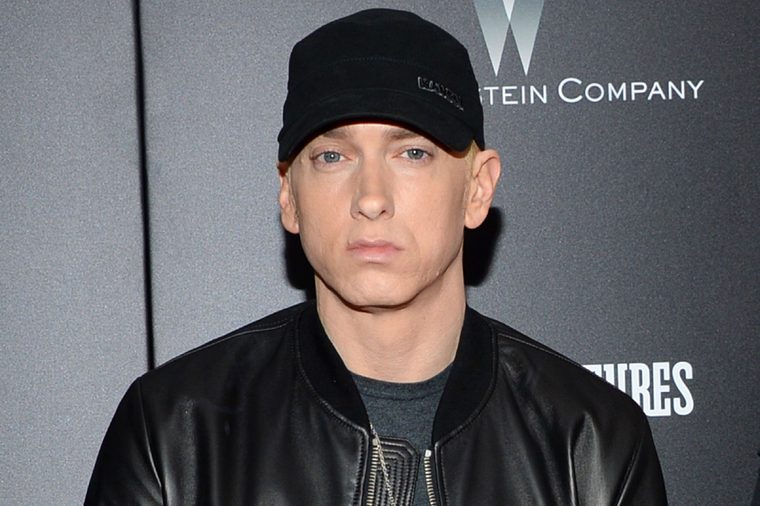 Eminem attends the premiere of "Southpaw" in New York